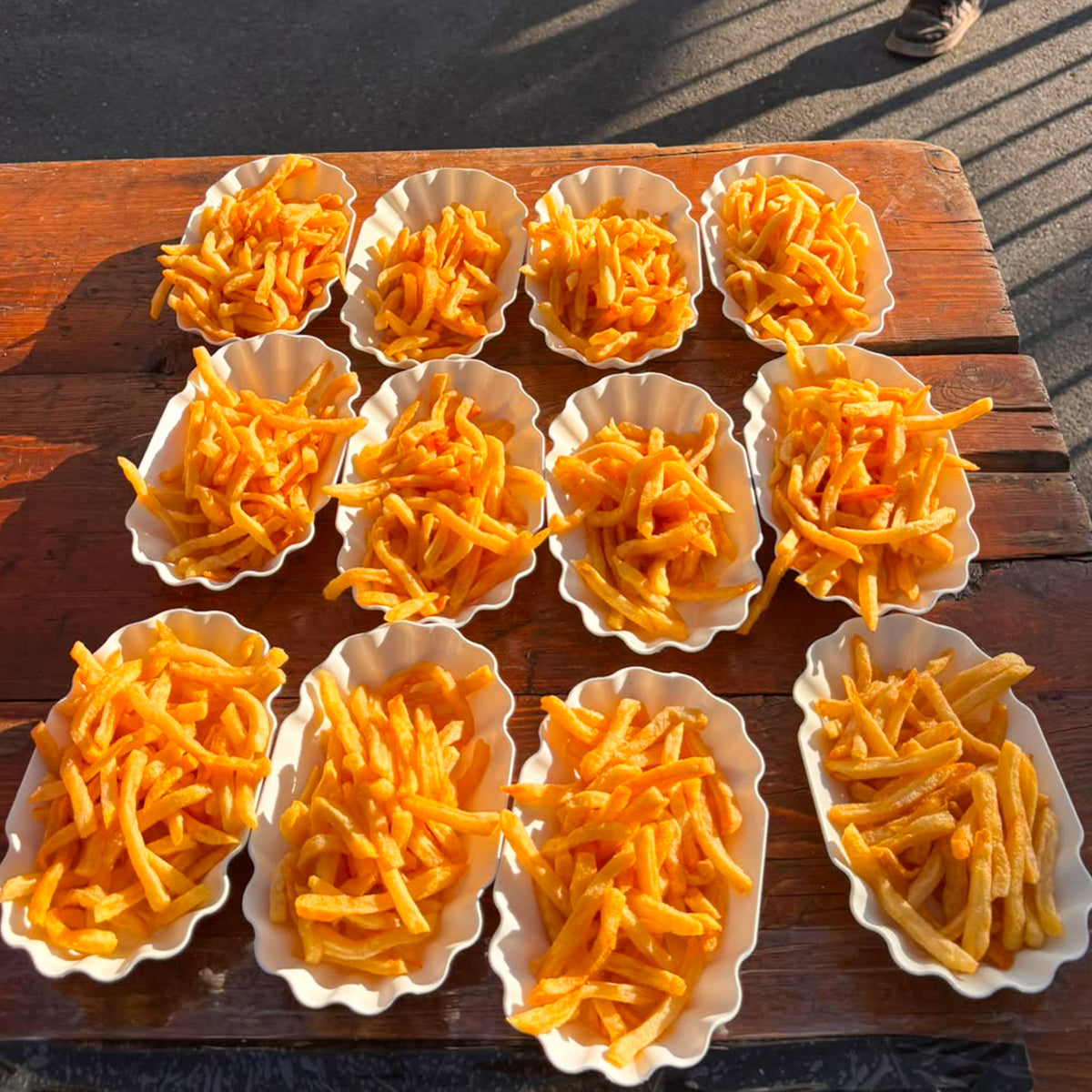 Barquette à frites – Barquette réutilisable 40 cl en PP
