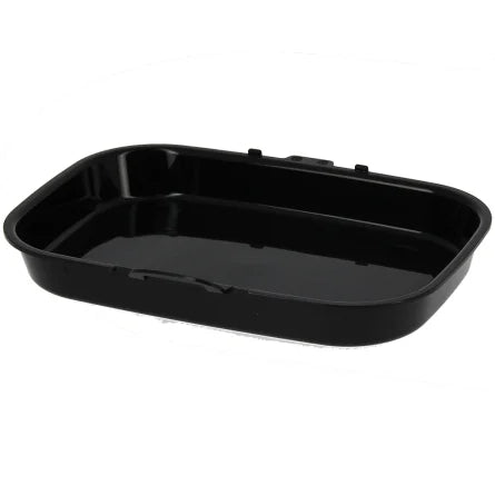 Barquette réutilisable 580 ml noire avec couvercle transparent