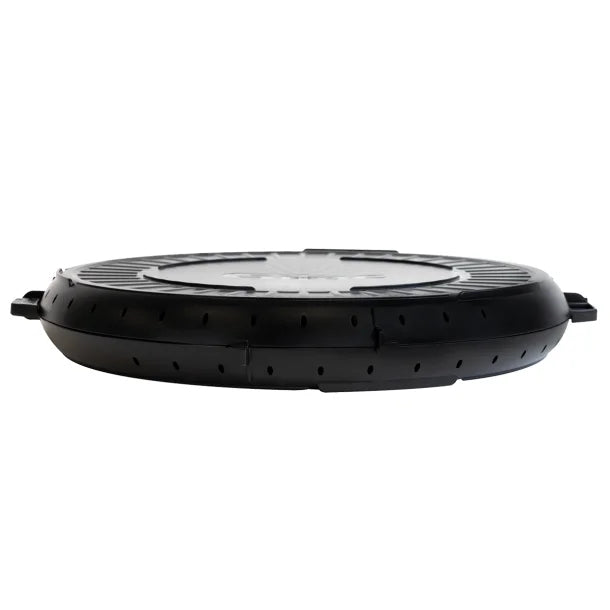 Plateaux pizza réemployables noir d.390mm PEHD